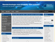 Tablet Screenshot of nanotechnologia.sk